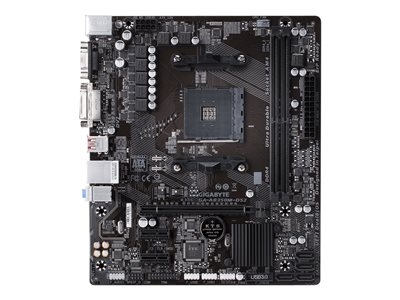 Gigabyte GA-AB350M-DS2 - 1.0 - carte-mère - micro ATX - Socket AM4 - AMD B350 FCH Chipset - USB 3.1 Gen 1, USB 3.1 Gen 2 - Gigabit LAN - carte graphique embarquée (unité centrale requise) - audio HD (8 canaux)