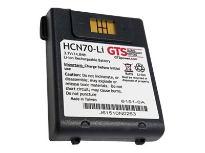 GTS HCN70-Li - Batterie pour ordinateur de poche (équivalent à : Intermec 318-043-002, Intermec 318-043-012, Intermec 318-043-022, Intermec 318-043-023) - Lithium Ion - 4000 mAh (pack de 10) - pour Intermec CN70, CN70A, CN70e