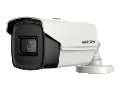 Hikvision DS-2CE16U7T-IT3F - Caméra de surveillance - extérieur - résistant aux intempéries - couleur (Jour et nuit) - 8,3 MP - 4K/1080p - montage M16 - Focale fixe - composite, composante, AHD, TVI - DC 12 V