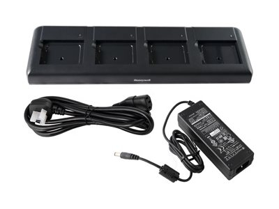 Honeywell - Chargeur de batteries + adaptateur secteur - 4 connecteurs de sortie - UKI (Grande-Bretagne, Irlande, Écosse, Pays de Galles)