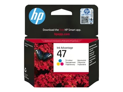 HP 47 - 14 ml - couleur (cyan, magenta, jaune) - original - cartouche d'encre