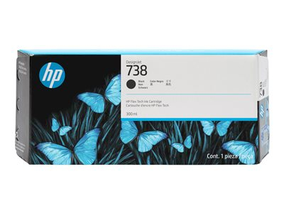 HP 738 - 300 ml - noir - original - DesignJet - cartouche d'encre - pour DesignJet T950