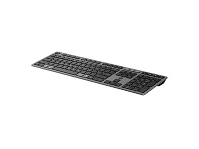 HP 725 - Clavier - multi-appareils, rechargeable, alimenté par SuperCapacitor - full size - sans fil - Bluetooth, 2.4 GHz - AZERTY - Belge - noir tombée de nuit
