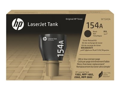 HP 154A - Rendement moyen - noir - original - recharge de toner - pour LaserJet Tank MFP 1602w, MFP 1604w, MFP 2602dn, MFP 2604sdw, MFP 2606dn, MFP 2606sdw