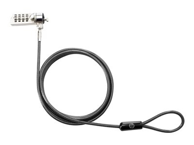 HP Essential Combination Lock - Câble de sécurité - 1.22 m - pour EliteBook 830 G6, 8770; Portable 15u G4, 15u G5, 15u G6, 17 G3, 17 G4, 17 G5, 17 G6