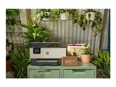 HP Officejet Pro 9122e All-in-One - Imprimante multifonctions - couleur - jet d'encre - Legal (216 x 356 mm) (original) - A4/Legal (support) - jusqu'à 21 ppm (copie) - jusqu'à 22 ppm (impression) - 250 feuilles - 33.6 Kbits/s - Wi-Fi(ac), LAN, USB 2.0, hôte USB 2.0, Bluetooth - ciment