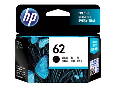 HP 62 - Noir - original - cartouche d'encre - pour ENVY 55XX, 56XX, 76XX; Officejet 200, 250, 57XX, 8040