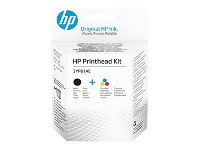 HP - Pack de 2 - couleur (cyan, magenta, jaune), noir pigmenté - original - Kit de remplacement des têtes d'impression - pour Deskjet GT 58XX; Ink Tank 11X, 31X; Ink Tank Wireless 41X; Smart Tank Wireless 45X