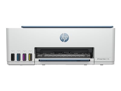 HP Smart Tank 5106 All-in-One - Imprimante multifonctions - couleur - jet d'encre - rechargeable - Legal (216 x 356 mm) (original) - A4/Legal (support) - jusqu'à 10 ppm (copie) - jusqu'à 12 ppm (impression) - 100 feuilles - USB 2.0, Wi-Fi(n), Bluetooth - bleu surf