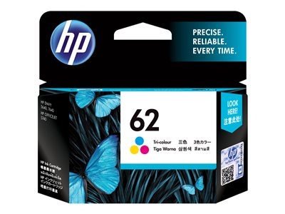 HP 62 - 4.5 ml - couleur (cyan, magenta, jaune) - original - blister - cartouche d'encre - pour ENVY 55XX, 56XX, 76XX; Officejet 250, 252, 57XX, 8040