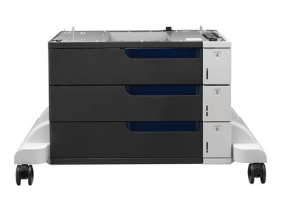 HP - Base d'imprimante avec tiroir d'alimentation pour support d'impression - 1500 feuilles dans 3 bac(s) - pour Color LaserJet Enterprise CP5525, M750, MFP M775; LaserJet Managed MFP M775