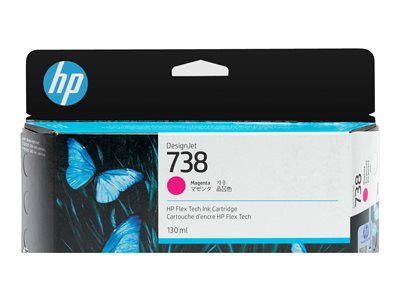 HP 738 - 130 ml - magenta - original - DesignJet - cartouche d'encre - pour DesignJet T950