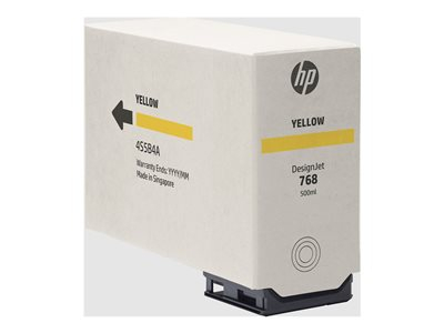 HP 768 - 500 ml - jaune - original - DesignJet - cartouche d'encre - pour DesignJet XL 3800, 3800 PostScript