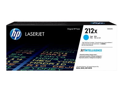 HP 212X - À rendement élevé - cyan - original - LaserJet - cartouche de toner (W2121X) - pour Color LaserJet Enterprise MFP M578; LaserJet Enterprise Flow MFP M578