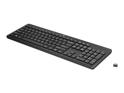 HP 230 - Clavier - sans fil - 2.4 GHz - AZERTY - Belge - noir