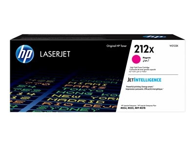 HP 212X - À rendement élevé - magenta - original - LaserJet - cartouche de toner (W2123X) - pour Color LaserJet Enterprise M555, MFP M578; LaserJet Enterprise Flow MFP M578