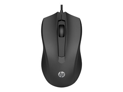 HP 105 - Souris - droitiers et gauchers - optique - 3 boutons - filaire - USB-A - noir - Smart Buy