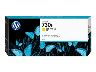 HP 730F - 300 ml - haute capacité - jaune - original - DesignJet - cartouche d'encre - pour DesignJet SD Pro MFP, T1600, T1600dr, T1700, T1700dr, T1708, T1708dr, T2600, T2600dr