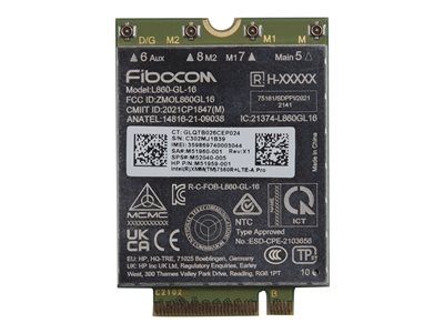 HP XMM 7560 R+ - Modem cellulaire sans fil - 4G LTE Advanced Pro - M.2 Card - 978 Mbits/s - pour Elite Mobile Thin Client mt645 G7