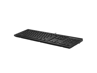 HP 125 G2 - Clavier - full size - USB - QWERTY - Suédois/Finnois - noir