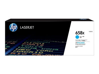 HP 658X - Haute capacité - cyan - original - LaserJet - cartouche de toner (W2001X) - pour Color LaserJet Enterprise M751dn, M751n