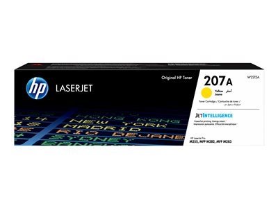 HP 207A - Jaune - original - LaserJet - cartouche de toner (W2212A) - pour Color LaserJet Pro M255dw, M255nw, MFP M282nw, MFP M283fdn, MFP M283fdw
