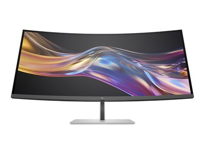 HP 738pu - Series 7 Pro - écran LED - incurvé - 38" (37.52" visualisable) - 3840 x 1600 WQHD+ @ 60 Hz - IPS Black - 400 cd/m² - 2000:1 - DisplayHDR 400 - 5 ms - Thunderbolt 4, HDMI, DisplayPort, USB-C - haut-parleurs - noir, argent