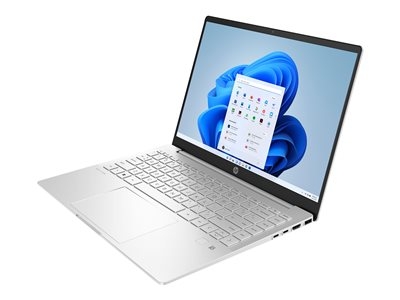 HP Pavilion Plus Laptop 14-eh0010nb - Intel Core i5 - 12500H / jusqu'à 4.5 GHz - Win 11 Home - Carte graphique Intel Iris Xe - 16 Go RAM - 512 Go SSD NVMe - 14" OLED IPS 2880 x 1800 (2.8K) @ 90 Hz - Wi-Fi 6E, Bluetooth - aluminium argent naturel - clavier : Belge - avec 2 ans d'assistance matérielle HP sur site pour les ordinateurs portables Compaq et Pavilion, avec réponse dans les 3 jours