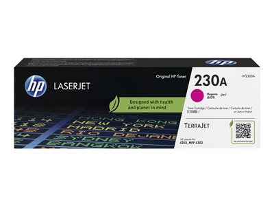 HP 230A - Magenta - original - LaserJet - cartouche de toner (W2303A) - pour Color LaserJet Pro MFP 4301, MFP 4303