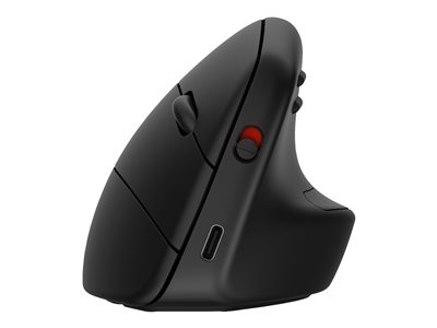 HP 925 - Souris verticale - 6 boutons - sans fil - Bluetooth 5.3, 2.4 GHz - récepteur sans fil USB - noir - emballage durable