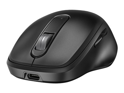 HP 515 - Souris - taille complète, rechargeable ultra-rapide - 5 boutons - sans fil - 2.4 GHz - récepteur sans fil USB - noir