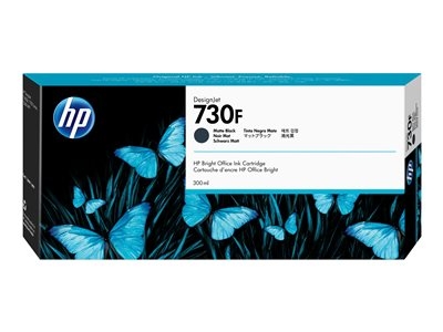 HP 730F - 300 ml - haute capacité - noir mat - original - DesignJet - cartouche d'encre - pour DesignJet SD Pro MFP, T1600, T1600dr, T1700, T1700dr, T1708, T1708dr, T2600, T2600dr