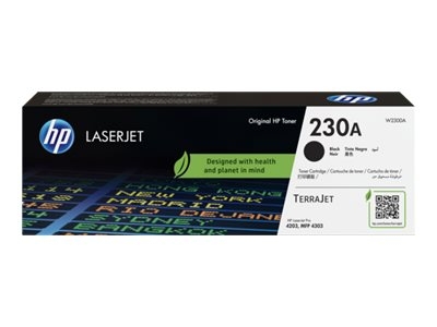 HP 230A - Noir - original - LaserJet - cartouche de toner (W2300A) - pour Color LaserJet Pro 4201, 4203, MFP 4301, MFP 4303