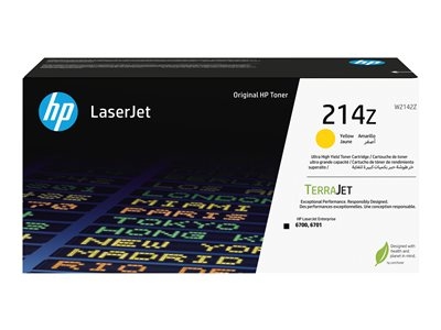 HP 214Z - Ultra High Yield - jaune - original - LaserJet - cartouche de toner (W2142Z) - pour Color LaserJet 6701dn; Color LaserJet Enterprise 6700dn