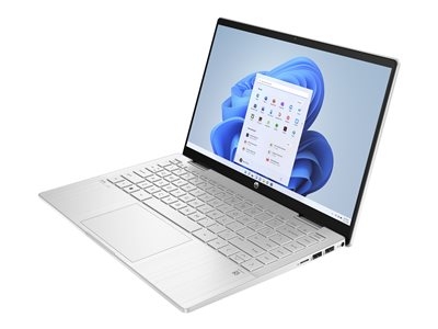 HP Pavilion x360 Laptop 14-ek0008nb - Conception inclinable - Intel Core i5 - 1235U / jusqu'à 4.4 GHz - Win 11 Home - Carte graphique Intel Iris Xe - 8 Go RAM - 512 Go SSD NVMe - 14" IPS écran tactile 1920 x 1080 (Full HD) - Wi-Fi 6E - argent naturel (couvercle et base), cadre de clavier en aluminium argenté naturel - clavier : Belge