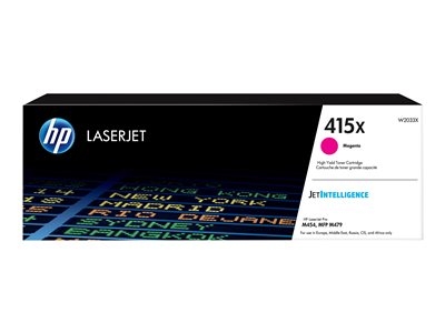 HP 415X - À rendement élevé - magenta - original - LaserJet - cartouche de toner (W2033X) - pour Color LaserJet Enterprise MFP M480; Color LaserJet Managed E45028; LaserJet Managed E45028
