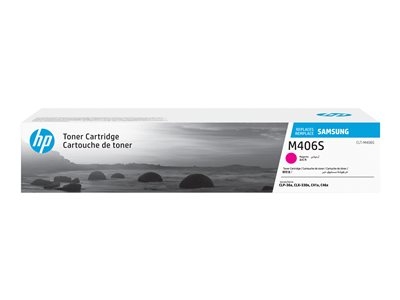 HP CLT-M406S - Magenta - original - cartouche de toner (SU252A) - pour Samsung CLX-3300, 3302, 3303, 3304, 3305, 3306, 3307, SCX-3300, 3301, 3305, 3306
