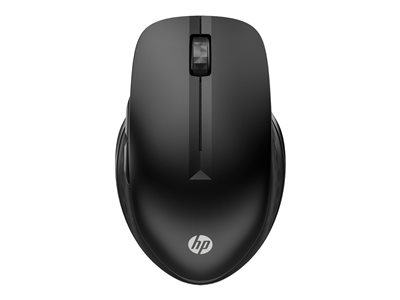 HP 430 - Souris - ergonomique - multi-dispositifs - droitiers et gauchers - 5 boutons - sans fil - Bluetooth 5.0, 2.4 GHz - récepteur sans fil USB - noir de jais - pour HP 21, 22, 24, 27; Laptop 14, 15, 17; Pavilion 24, 27, 32, TP01; Pavilion Laptop 15