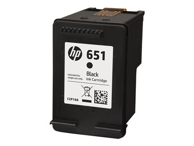 HP 651 - Noir - original - Ink Advantage - cartouche d'encre - pour ENVY 5640, 5660, 7640; Officejet 5740, 8040 with Neat