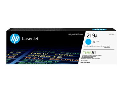 HP 219A - Cyan - original - LaserJet - cartouche de toner (W2191A) - pour Color LaserJet Pro MFP 3302fdn