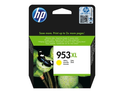 HP 953XL - 18 ml - à rendement élevé - jaune - original - blister - cartouche d'encre - pour Officejet Pro 77XX, 82XX, 87XX
