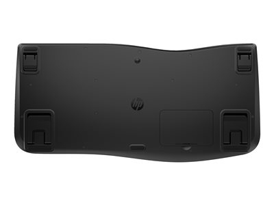 HP 685 - Clavier - bi-mode, agencement à 3 zones, multi-appareils, 23 touches programmables, détection automatique du système d'exploitation, déplacement des touches à profil bas - 100% - full size - sans fil - 2.4 GHz - AZERTY - Belge - noir