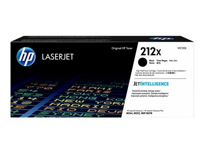 HP 212X - À rendement élevé - noir - original - LaserJet - cartouche de toner (W2120X) - pour Color LaserJet Enterprise M555, MFP M578; LaserJet Enterprise Flow MFP M578