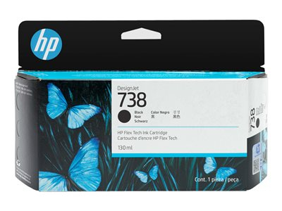 HP 738 - 130 ml - noir - original - DesignJet - cartouche d'encre - pour DesignJet T950