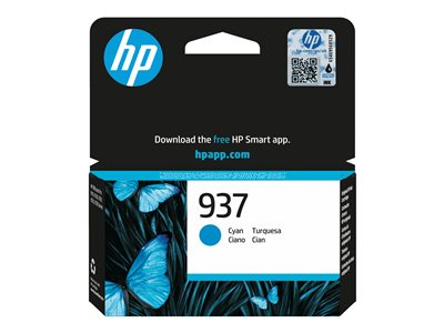 HP 937 - Cyan - original - cartouche d'encre - pour P/N: 403X8B#687, 403X8B#ABF, 403Y0B#AB5, 4U561B#ARL, 537P5B, 53N94B, 5A0S0C, 5A0S0C#778