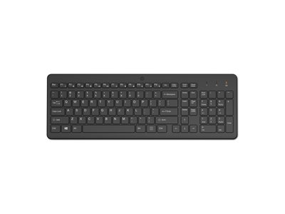 HP 220 - Clavier - sans fil - 2.4 GHz - Allemand - noir - emballage recyclable