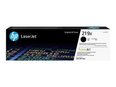 HP 219X - High Yield - black - original - LaserJet - toner cartridge (W2190X) - for Color LaserJet Pro MFP 3302fdn