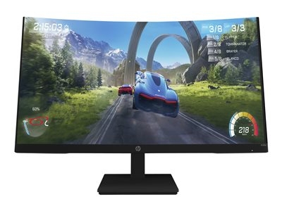 HP X32c Gaming Monitor - Écran LED - jeux - incurvé - 32" (31.5" visualisable) - 1920 x 1080 Full HD (1080p) @ 165 Hz - VA - 350 cd/m² - 3000:1 - 1 ms - HDMI, DisplayPort