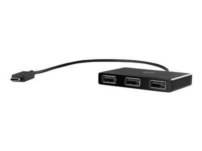 HP USB-C to USB-A - Concentrateur (hub) - 3 x SuperSpeed USB 3.0 - de bureau - pour Elite c640 G3 Chromebook Enterprise; Pavilion Aero Laptop 13-be2075ng