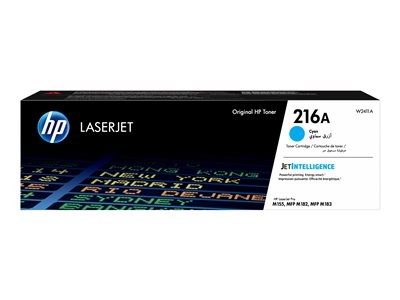 HP 216A - Cyan - original - LaserJet - cartouche de toner (W2411A) - pour Color LaserJet Pro M155a, M155nw, MFP M182n, MFP M182nw, MFP M183fw